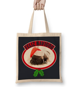 Feliz Navidog Christmas Puppy Bez Çanta Uzun Saplı