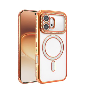 Huawei Honor 600 Joke Simli Magneticsafe Kılıf - Turuncu