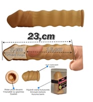 Uzatmalı prezervatif 6 cm dolguludur