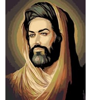 Hz. Ali Sayılarla Boyama Seti 40x50 cm (Tuvale Gerili)