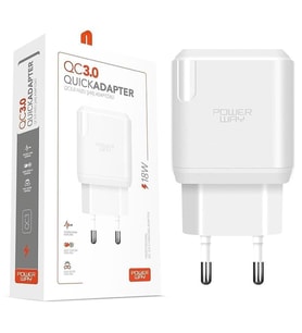 Powerway QC3 3 Amper 18W Tüm Telefonlarla Uyumlu USB Hızlı Şarj Adaptörü