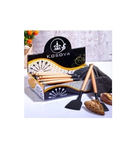 KOSOVA SLK-204 BAMBU SİLİKON SPATULA SİYAH