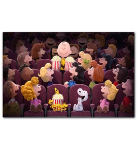 Snoopy ve Arkadaşları Sinemada MDF Tablo