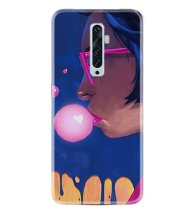 Oppo Reno 2Z 4 Lite 4 Pro 5 6 7 A31 Kılıf Desemli Silikon Sakız ve Kız 1767