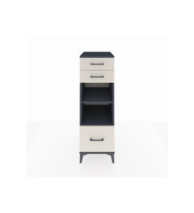 Kronos Dolap 2 Raflı 3 Çekmeceli 44x59x134 Antrasit-Aytaşı