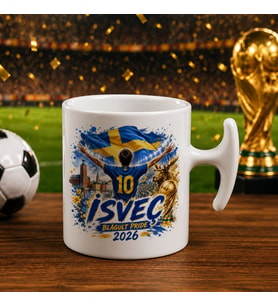 BK Gift İsveç Taraftar Temalı 2026 Dünya Kupası Tasarımlı Hammer Kupa Bardak