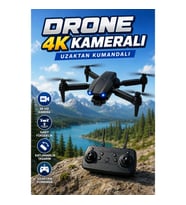 E99 Pro 4K HD Kameralı Katlanabilir Gövdeli APP Kontrollü Uzaktan Kumandalı Drone