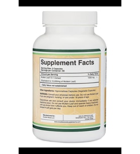 Double Wood Mullein Leaf 1000mg 180 Veg Capsul.Tr Tek Yetkili SATICISI OZELSPORCUGIDALARI'DIR 3839 (Renksiz)