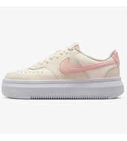 Nike Court Vision Alta Leather Womens Sneaker Hakiki Deri Kadın Günlük Spor Ayakkabı Krem