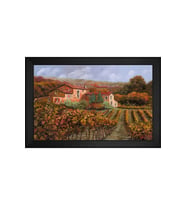 Manzara Temalı Kanvas Tablo 50 x 70 cm Siyah Çerçeve
