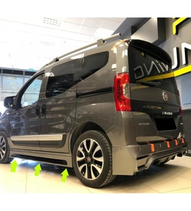 Fiat Fiorino Yan Marşpiyel Seti Plastik 2 Adet Mat Siyah karlık+ek+bodykit