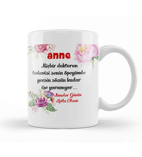 Anneler Günü Annelere Hediye 049 Kupa Bardak Porselen