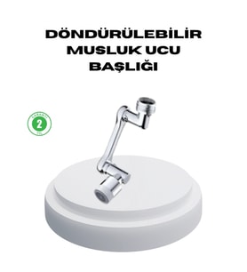 Mey İthalat® Dönebilir Musluk Başlığı – Lavabo Temizliği ve El-Yüz Yıkamada Maksimum Rahatlık