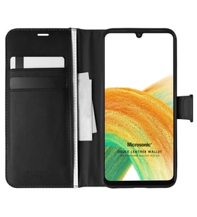 Microsonic Samsung Galaxy A33 5G Kılıf Delux Leather Wallet Siyah
