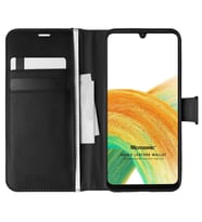 Microsonic Samsung Galaxy A33 5G Kılıf Delux Leather Wallet Siyah