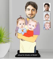 Kişiye Özel Aile Ahşap Biblo-13