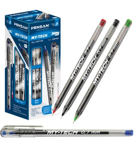 Pensan Tükenmez Kalem My-Tech 0.7 Mm İğne Uç Mavi 2240-25-LI-PKT