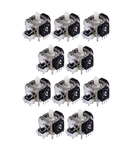 10 ADET XBOX 360 Analog Motor Joystick XBOX 360 Kol Tamiri İçin Yedek Parça (Gri)