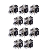 10 ADET XBOX 360 Analog Motor Joystick XBOX 360 Kol Tamiri İçin Yedek Parça (Gri)