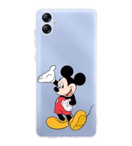 Samsung Galaxy A04e  Kamera korumalı Kapak Mickey Mouse Tasarımlı  Şeffaf Kılıf