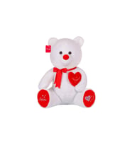 Peluş Seni Seviyorum Kalpli Ayı Oyuncak 50 Cm Büyük Boy Beyaz Sevgiliye Sevgililer Günü Hediyesi (Çok Renkli)