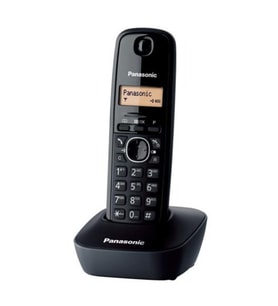 PANASONIC KX-TG1611 TELSİZ TELEFON (Siyah) 17 Saat Konuşma, 150 Saat Bekleme, 50 Kişilik Rehber