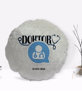 BK Gift Kişiye Özel İsimli Doktor Tasarımlı Dekoratif Kırlent Yastık-11