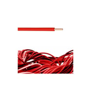 Öznur 2.5 mm Nya Tek Damar %100 Bakır Kablo Kırmızı Renk 10 Metre