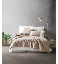 Mulvxurg  Urg02  Plain Çift Kişilik Nevresim Takımı Vizon Krem (Mulvix)
