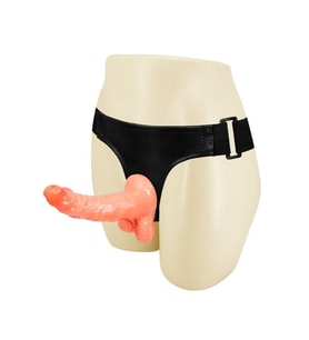 Lilitu Shop 15 cm Belden Bağlamalı İçi Dolu Strapon Penis