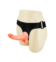 Lilitu Shop 15 cm Belden Bağlamalı İçi Dolu Strapon Penis