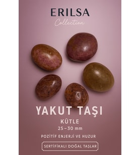 Sertifikalı Yakut Taşı Kütle 25–30 mm Sevgi Pozitif Enerji ve Huzur Taşı (Çok Renkli)