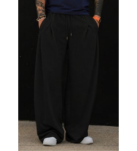 Erkek Oversize Eşofman Altı Bağcıklı Rahat Kalıp Günlük Basic Jogger Pantolon