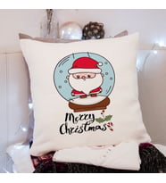 Mutlu Yıllar & Merry Christmas & Yılbaşı & Noel Baba Tasarımlı Yastık