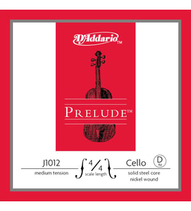 D'Addario J1012 Prelude Tek Çello Re (D) Teli (4/4)  Dengeli Gerilim ile Pürüzsüz Geçişler Masif Çelik Öz ve Ekonomik Performans
