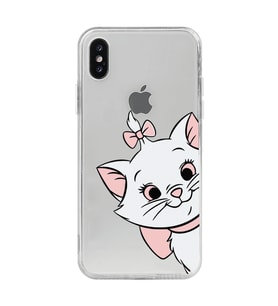 Iphone Xsmax Uyumlu Marie Kedicik Desenli Şeffaf Telefon Kılıfı