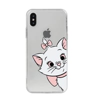 Iphone Xsmax Uyumlu Marie Kedicik Desenli Şeffaf Telefon Kılıfı