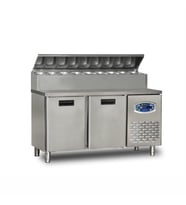 Dampak 2 Kapılı Alçak Monte Pizza Hazırlık Dolabı 320 Litre 150 x 70 x 109 (cm)