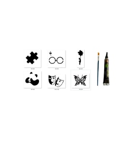 Puzzle Panda Hint Kınasıyla Geçici Dövme Yapma Seti
