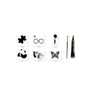 Puzzle Panda Hint Kınasıyla Geçici Dövme Yapma Seti