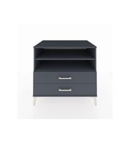 Kronos Şifonyer 2 Raflı 2 Çekmeceli 88x59x80 Antrasit-Antrasit