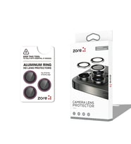 iPhone 18 Pro Max Kamera Lens Koruyucu CL-12 Premium Safir Parmak İzi Bırakmayan Anti-Reflective Kırmızı