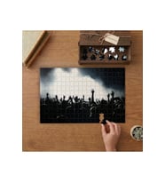 Konser- Gece Kulubü Tasarımı 240 parça Ahşap Puzzle Ahşap Kutuda MP00719