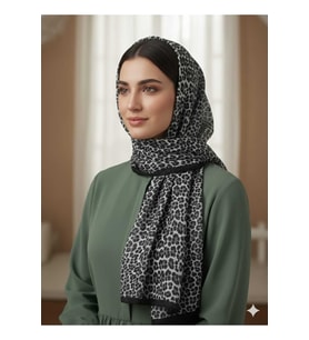 Leopar Desenli Soft Şal
