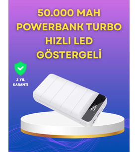 Lightning Type-C Girişli 50000Mah