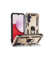 Samsung Galaxy A04s Kılıf Sofya Yüzüklü Silikon Kapak - Gold