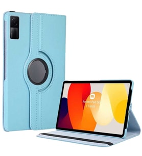 Xiaomi Redmi Pad SE Uyumlu 11 inç Döner Standlı Tablet Kılıfı (Mavi)