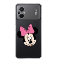 Poco M5  Kamera korumalı Kapak Minnie Mouse Tasarımlı  Şeffaf Kılıf
