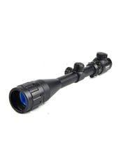 4-12x40 Aoeg Tüfek Dürbünü Mil Dot Kırmızı - Yeşil Lens Koruyucu
