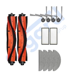 ROBOROCK S8 PRO/S8 PRO+/Q8+/Q8 MAX PRO+ Uyumlu 2 Ana Fırça 4 Yan Fırça 2 Filtre 4 Mop